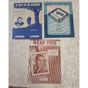 Set of 3 vintage sheet music